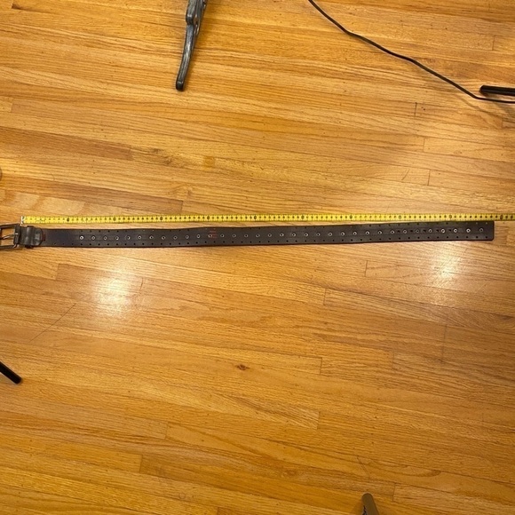 ITSŪS belt leather size 32 with rivets bronze buckle - Picture 9 of 11